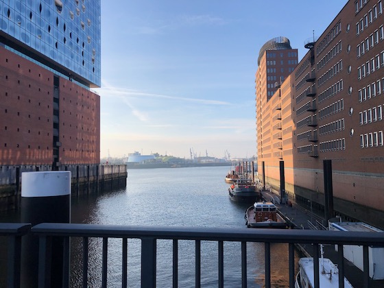 In der Hafencity in Hamburg, der schönste Arbeitsplatz in Hamburg